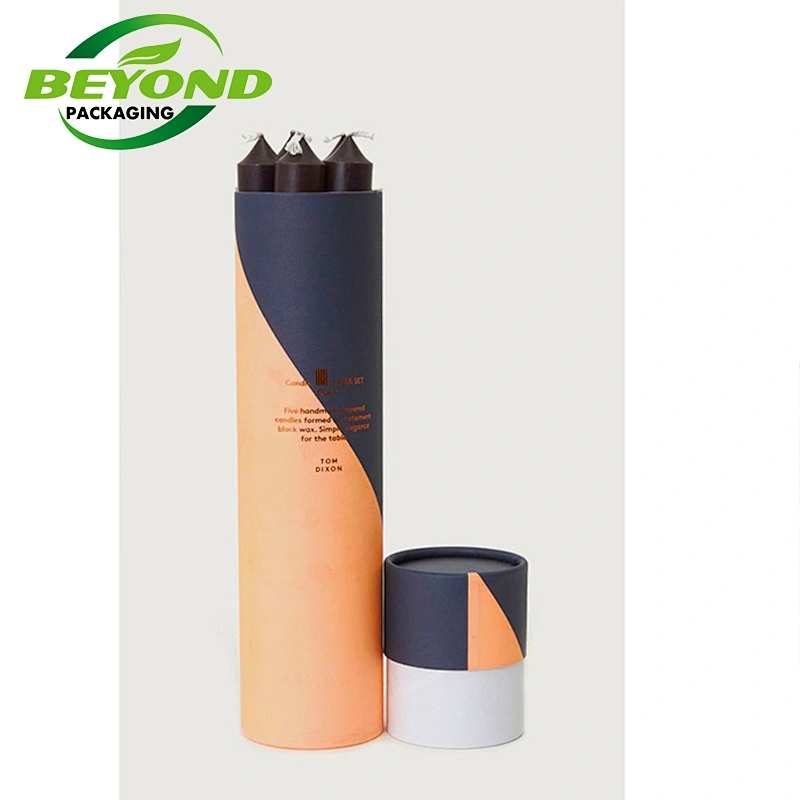 Custom Printing High Quality Round Sealing Paper Tube Box Luxury Kraft Candle Paper Tube Packaging For Cosmetic