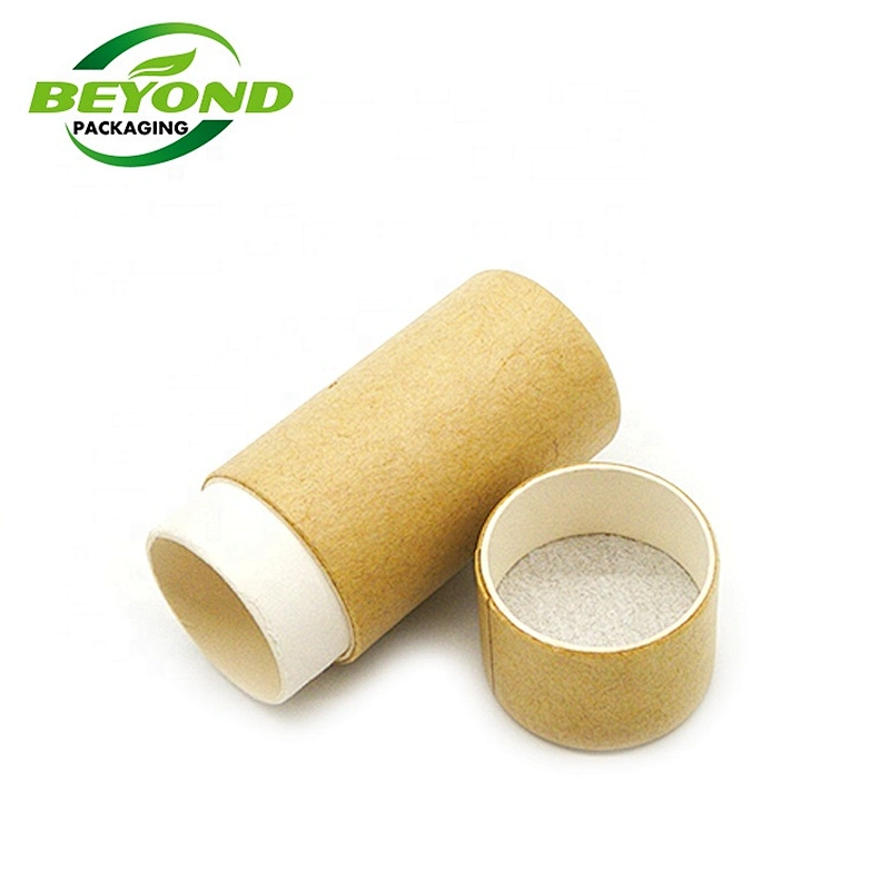 Eco Friendly 0.3oz 7g Kraft Paper Cardboard Lipbalm/Lipstick Paper Tube Packaging
