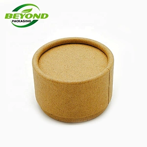 Eco Friendly Biodegradable Custom Wrapping Kraft Paper Zero Waste Packaging Cardboard Tubes Kraft Jar 10oz With Oil-proof Paper