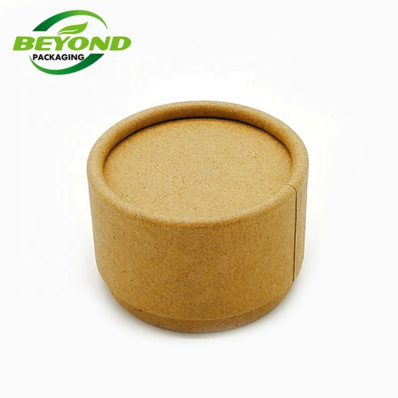 Eco Friendly Biodegradable Custom Wrapping Kraft Paper Zero Waste Packaging Cardboard Tubes Kraft Jar 10oz With Oil-proof Paper
