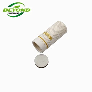 White cardboard lipbalm tubes eco friendly deodorant containers lotion bar push up paper tubes with custom design