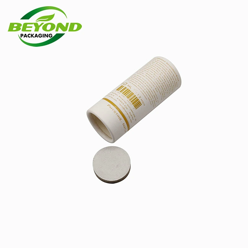 White cardboard lipbalm tubes eco friendly deodorant containers lotion bar push up paper tubes with custom design