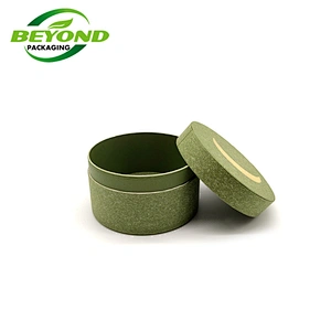 Custom Gold Stamping Logo Flat Paper Tube Eco Friendly Recyclable Round Cardboard Cosmetic Containers For Hand Cream Packaging