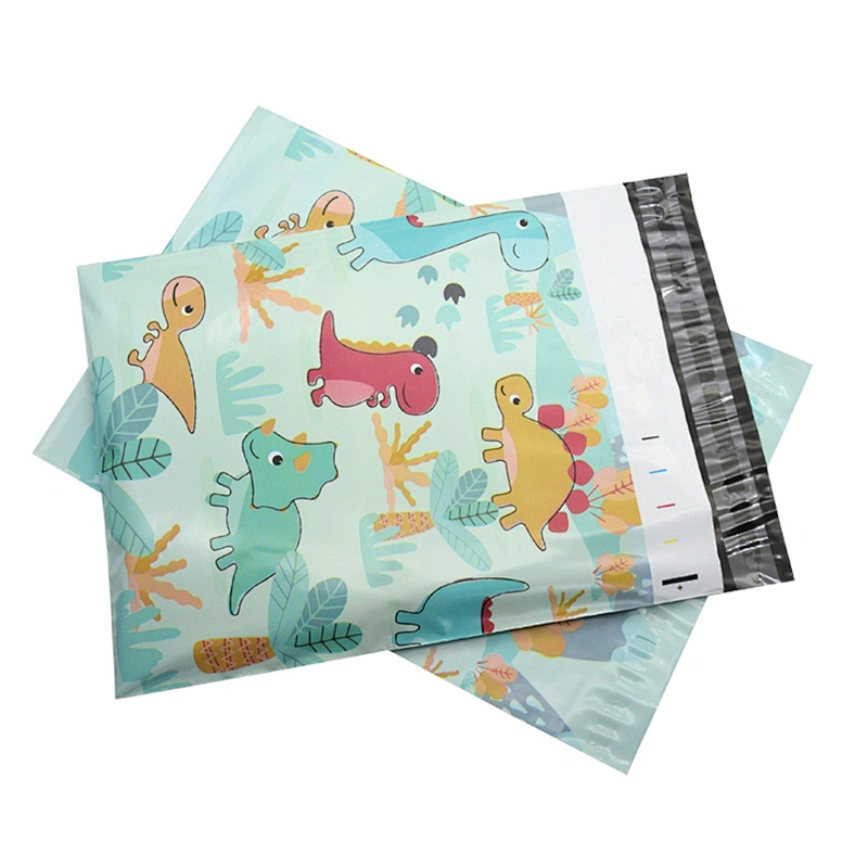 Custom Logo Printed Express Recycled Pink Courier Bags Clothes Shipping Package Envelope Plastic Mailer Mailing Large Bags