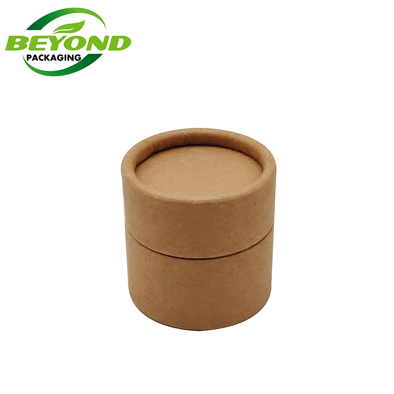 Hot Selling Products Natural Kraft Food Grade Oil Proof Lined Cute Empty 20g Lip Balm Container Paper Tube Packaging Deodorant