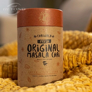 Wholesale Brown Kraft Paper Environmental Protection Tea Packaging Paper Tube For Loose Tea