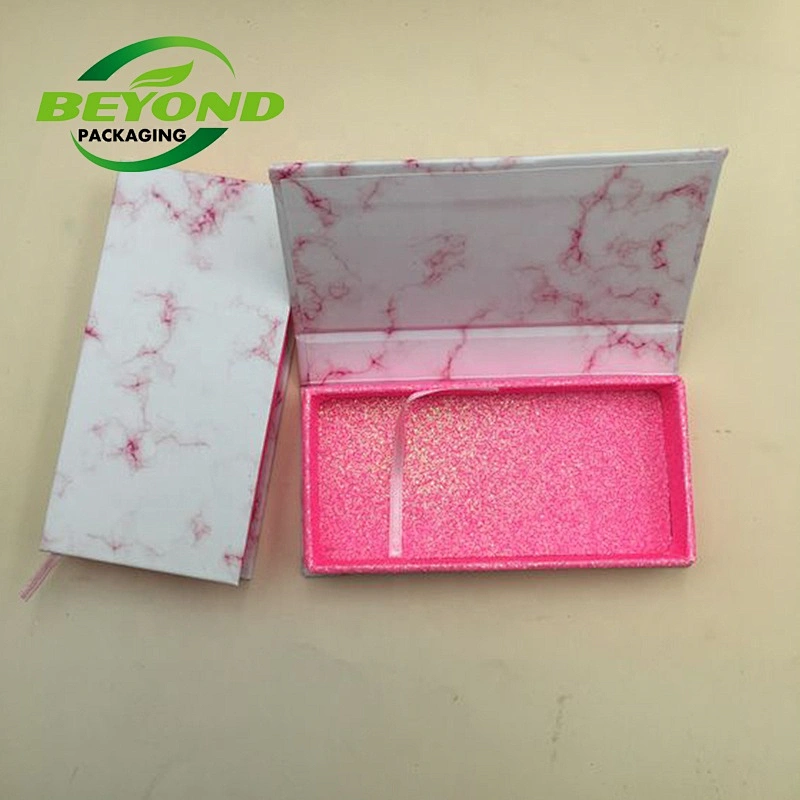 luxury custom logo print cosmetic extension storage pack magnetic closure gift packaging box for eyelash packaging