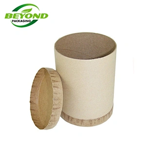 100% Recycled Eco Friendly Containers Cosmetic Biodegradable Round Cardboard Kraft Paper Tube Packaging