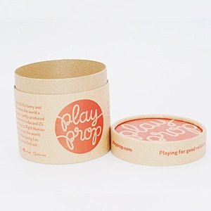 New china gold supplier eco friendly custom design and size paper round cylinder tealight candle kraft paper packaging box
