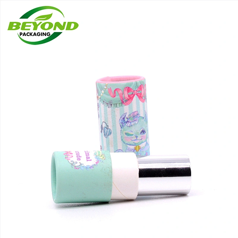 Wholesale Eco Friendly Empty Round Cardboard Roll on Deodorant Stick Container Twist Up Kraft Paper Tube
