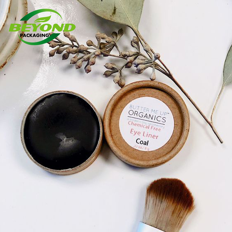 Custom Lip Balm Cardboard Biodegradable Cylinder Custom Printed Paper Tube Body Balm Jar Container