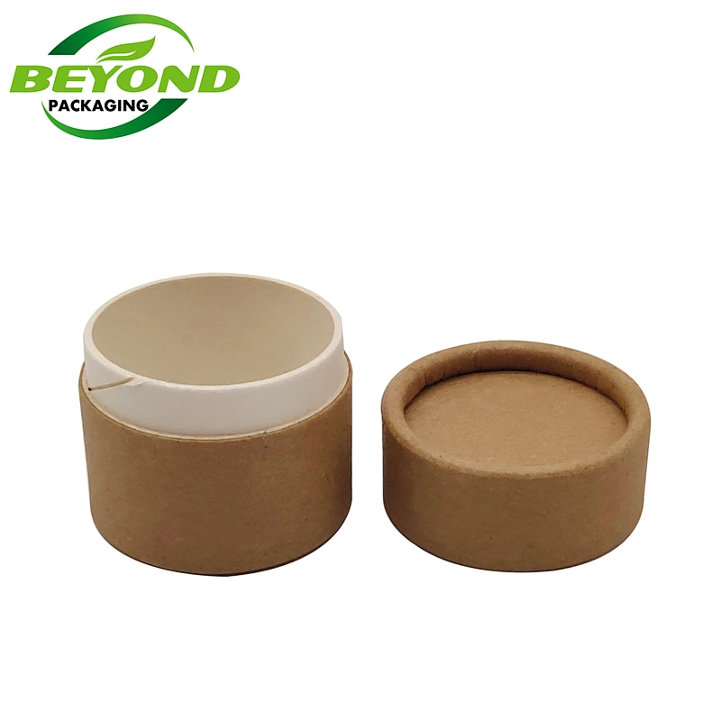 Hot Selling Products Natural Kraft Food Grade Oil Proof Lined Cute Empty 20g Lip Balm Container Paper Tube Packaging Deodorant