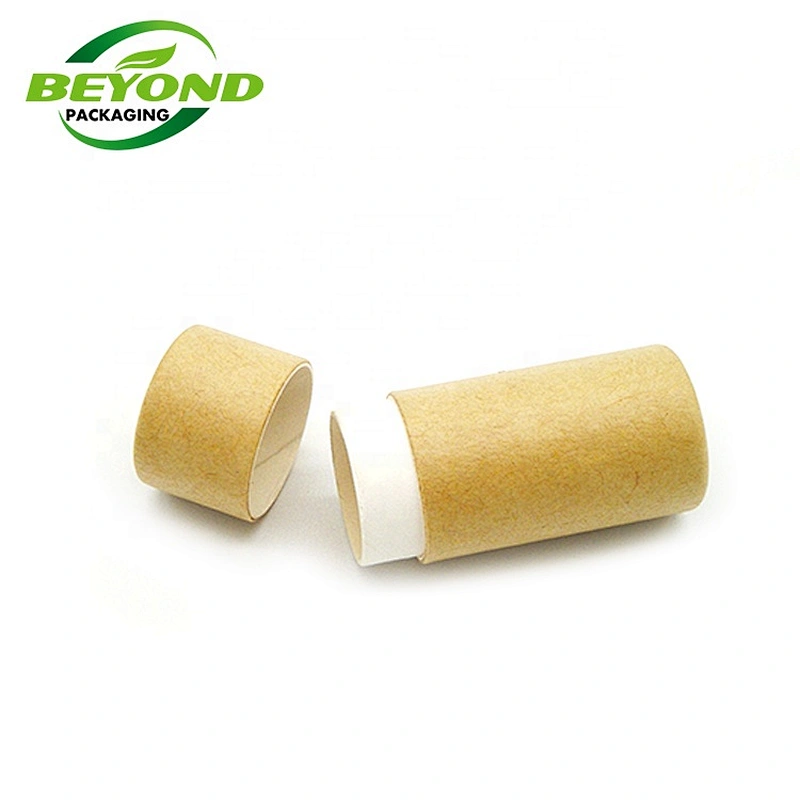 Eco Friendly 0.3oz 7g Kraft Paper Cardboard Lipbalm/Lipstick Paper Tube Packaging