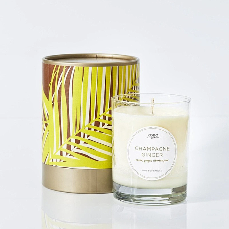 Luxury Custom Cardboard Cylinder Boxes Round Candle Container Paper Tube Box Packaging Core Tubes