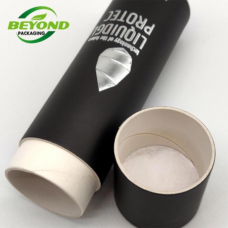 China Manufacture High Grade Custom Boxes Silver Stamping Small Essential Oil Bottle Packaging With Logo