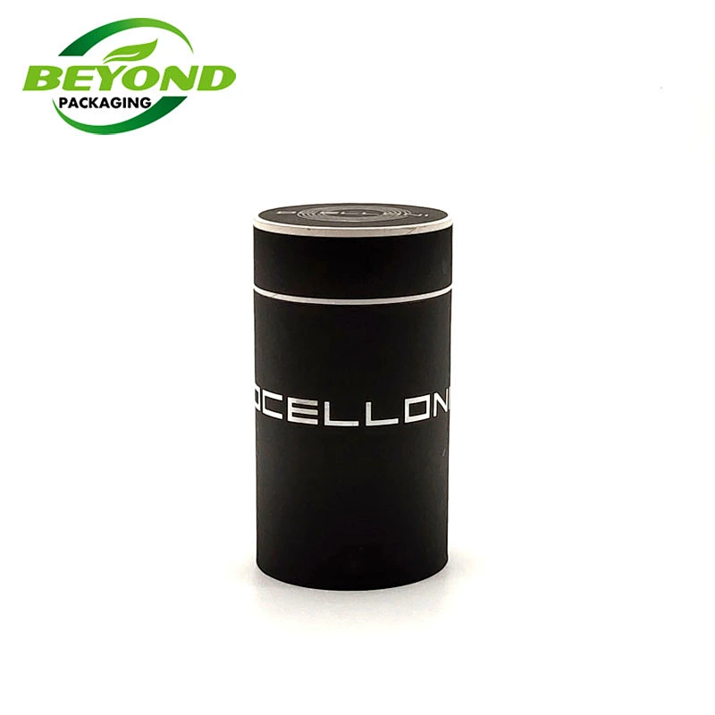 Beyond Package Cylindrical Round Cardboard Recycled Flat Box Packaging For Candle Jar Packaging With logo Sliver Foil Stamping