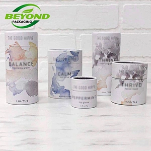Custom Size Beautiful Design Round Cylinder Gift Box Packaging Paper Box Skin Card Packaging Paper Tube
