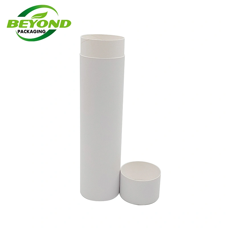 Environment Friendly Round Kraft Cardboard for White T-shirt  Head Scarf Baseball Hat Paper Tubes Packaging