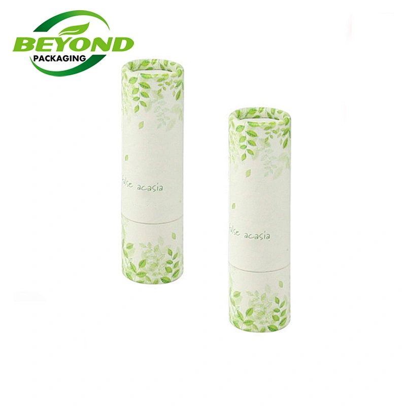 Biodegradable Round Cylinder Kraft Paper Tube Custom Design Printing Packaging For Perfume Bottle