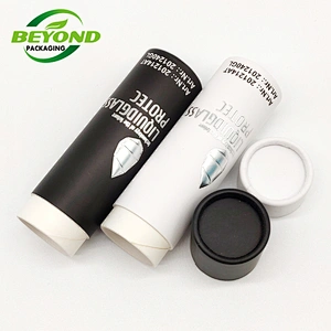 Luxury Eco Friendly Recycled Custom Printing Cardboard Hard Small Paper Box Tube for Small Cream Bottle Packaging