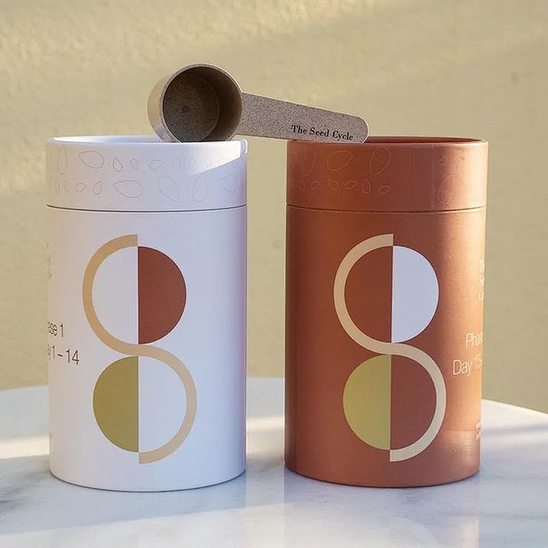 Tea paper tube packaging food grade wholesale cardboard cylinder container for chocolate health food round boxes packaging
