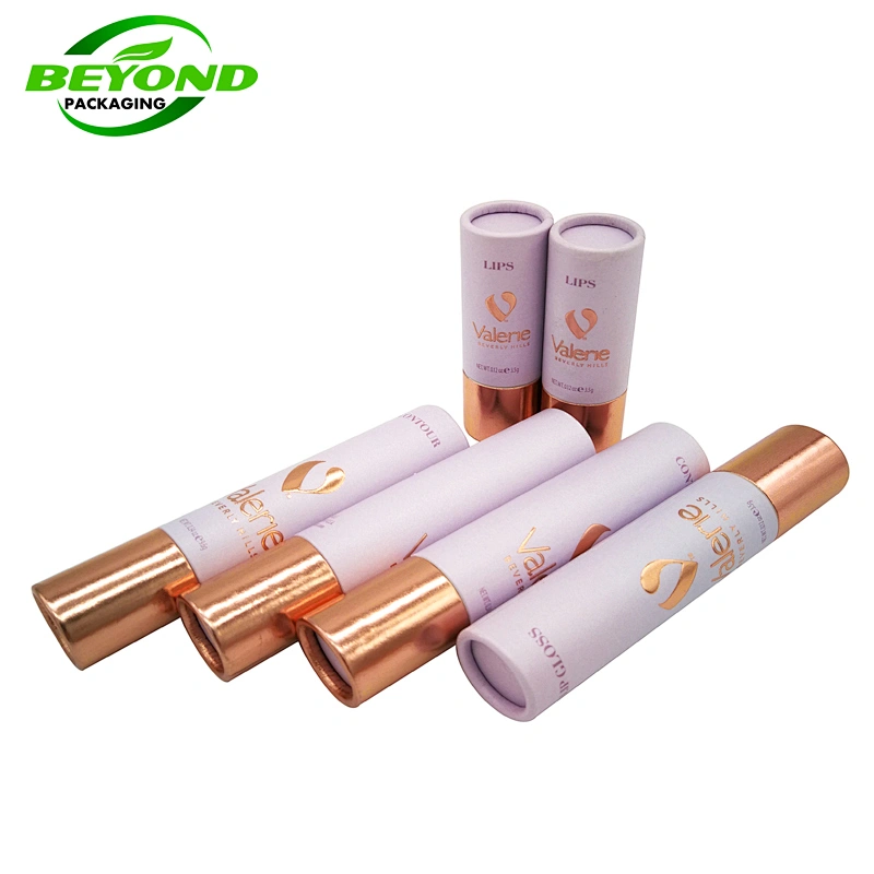 Luxury Eco Friendly Paper Tube Custom Design  Cosmetic Packaging Paper  Cardboard  Box Cylinder for Perfume