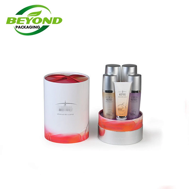 Luxury Customized Paper Material Round Paper Tube For Cosmetic Box Packaging Recycled Cardboard Bottle Packing Tube