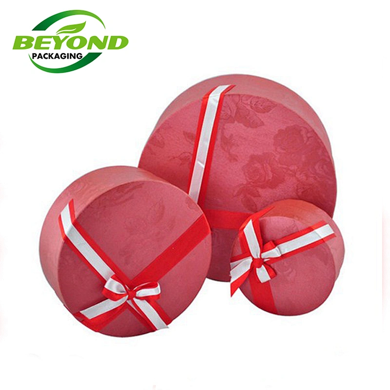 customized design EVA foam satin ribbon cylinder cardboard packaging ube gold foil window biodegradable package box jewelry
