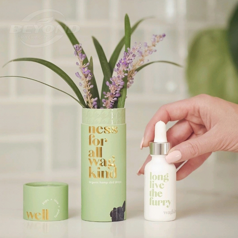 Luxury Beautiful Cardboard Custom Printing Luxury Cosmetic Tube Packaging Dropper Bottle Serum Bottle Packaging  Boxes