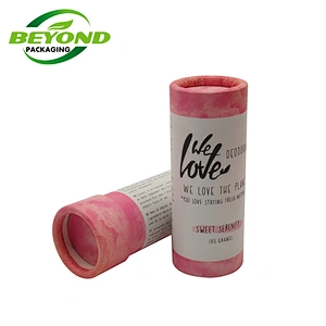Customized Biodegradable Brown Kraft Round Box Cylinder Tube lip gloss tube Packaging long lid push up Paper Tube