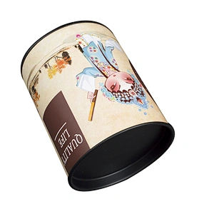 Biodegradable Eco-Friendly Material Recycled Round Kraft Packaging Paper Tea Gift Box