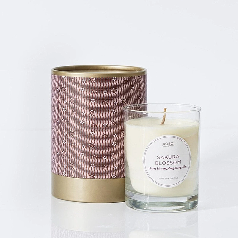 Luxury Custom Cardboard Cylinder Boxes Round Candle Container Paper Tube Box Packaging Core Tubes
