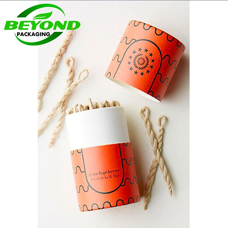 Recycled Customized CMYK Printing Cylinder Boxes Core Tube Kraft Cardboard Paper Box Brushes Package With Custom Logo Printed