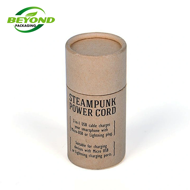 OEM Eco Recycled Custom Printing Popular Kraft Cardboard Push Up Paper Tube Wax Paper Lined 50ml Lip Balm/Deodorant Container
