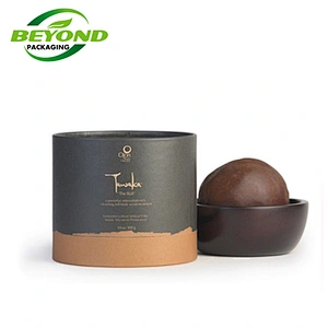 Custom Biodegradable Paper Cylinder Tube Packaging for Washing Hand Soap Body Washing Bath Bar Packing With Private Labels