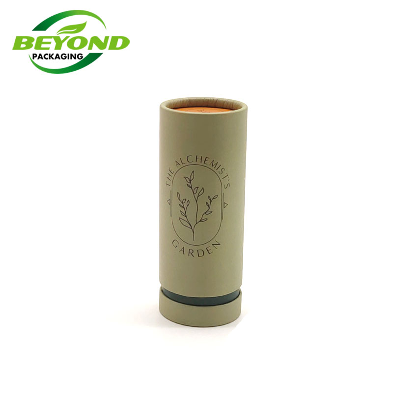 Biodegradable Eco friendly  Cardboard Paper Packaging Paper Tube Cylinder Tube For Cosmetic Glass Bottle Packaging