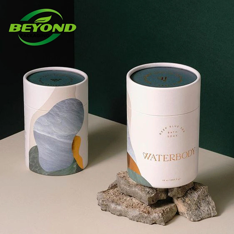 Biodegradable Recycled Cute Round Cylinder Circle Kraft Cardboard Cheap Gift boxes Paper Tubes for Tea