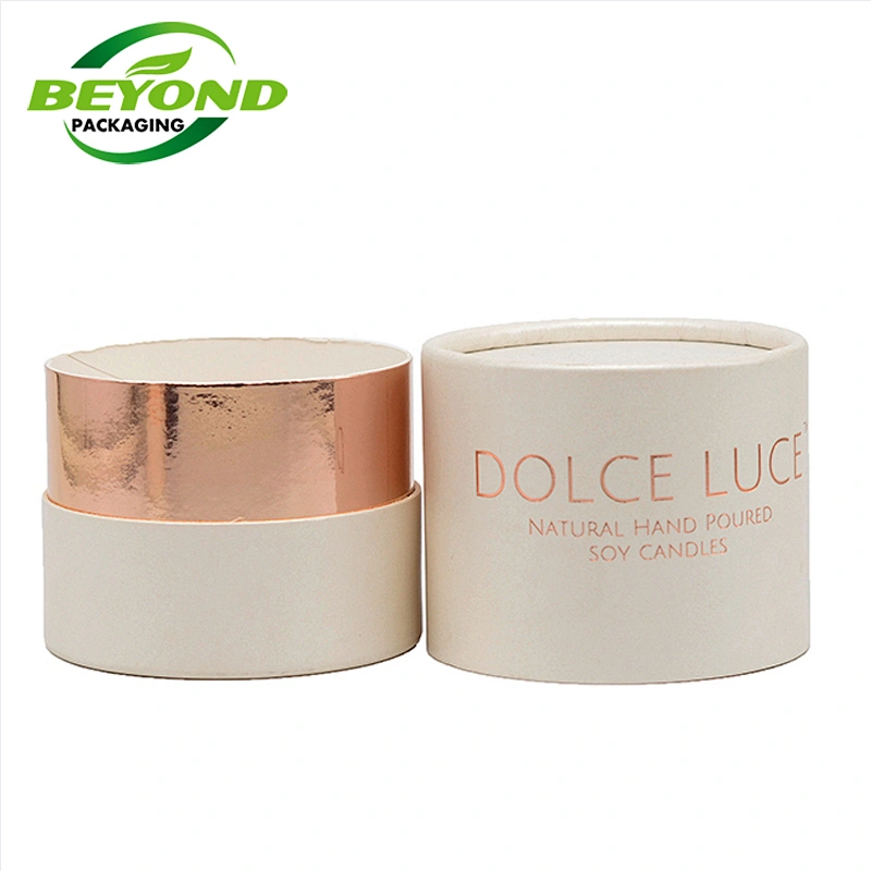 Eco Friendly Biodegradable Cardboard Cylinder Kraft Paper Tube for Cosmetic Face Cream Jar Packaging