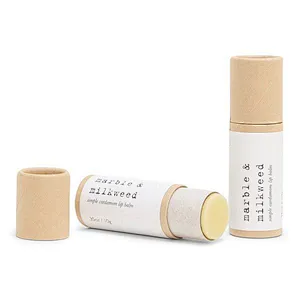 china manufacturers pro-environment friendly biodegradable cardboard lip balm paper tube container