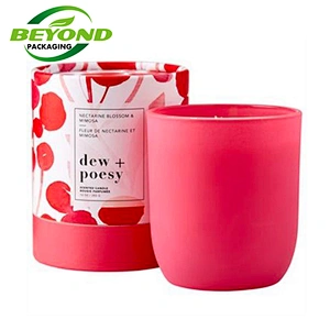 Custom Printing Different Size Cardboard Tube Cylinder Packaging Box Paper Tube With Custom Design For Candle Packaging