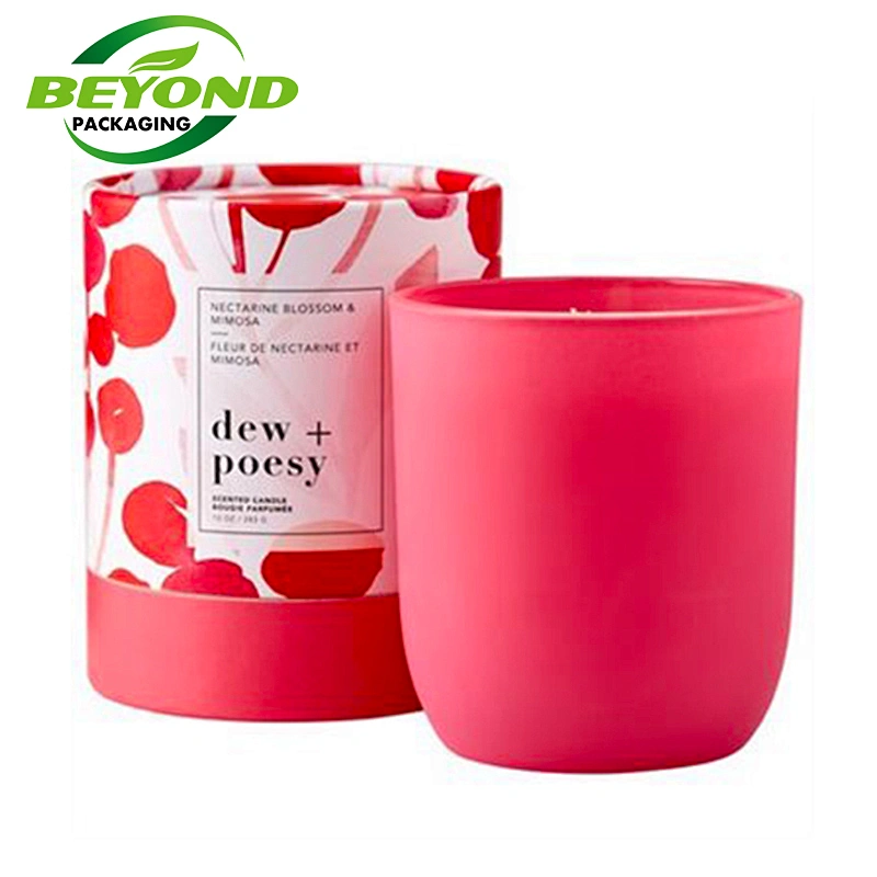 Custom Printing Different Size Cardboard Tube Cylinder Packaging Box Paper Tube With Custom Design For Candle Packaging