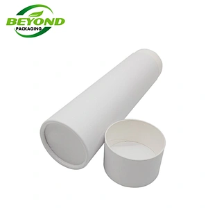 Environment Friendly Round Kraft Cardboard for White T-shirt  Head Scarf Baseball Hat Paper Tubes Packaging