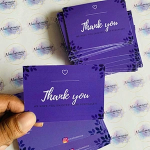 Custom Printing High Quality Colorful Paper Thank You Cards With Logo Thank You Business Wedding Card Paper Printing