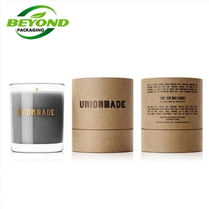 Customized Recoverable Size Logo Printing Packaging Biodegradable Cardboard Candle Paper Tube Packaging Gift