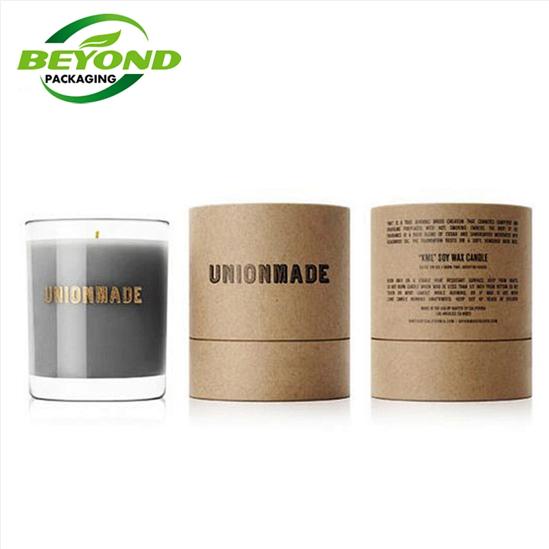 Customized Recoverable Size Logo Printing Packaging Biodegradable Cardboard Candle Paper Tube Packaging Gift