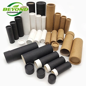 Eco friendly Biodegradable natural baby lip balm care push up paper tube bees lip balm packaging