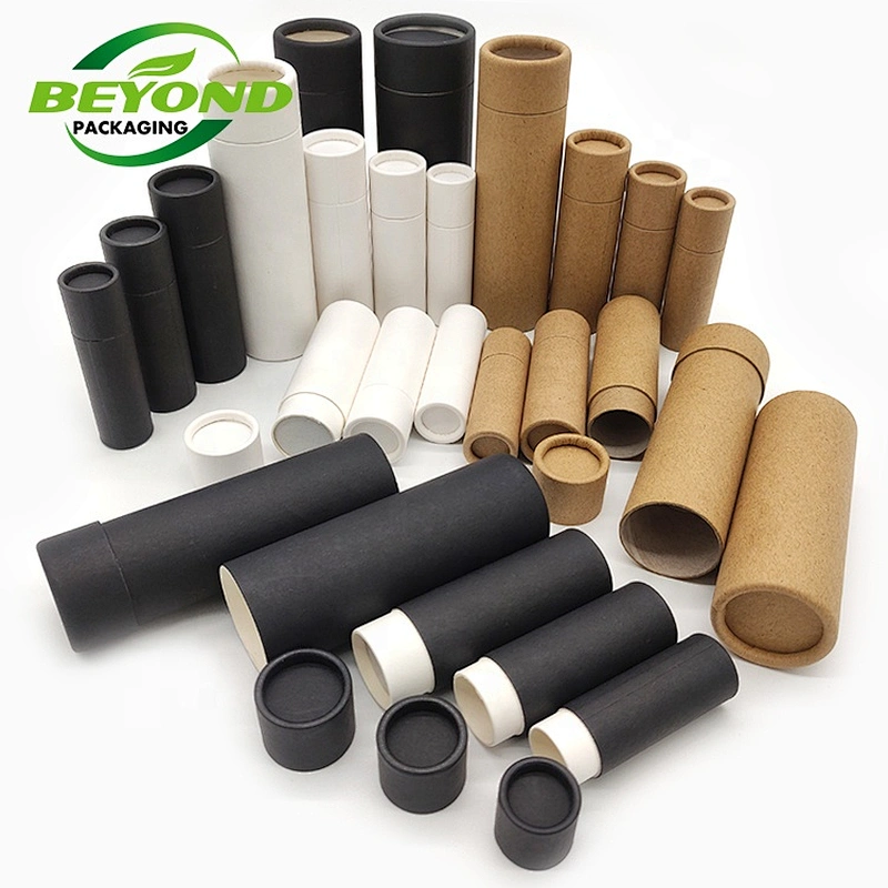 Eco friendly Biodegradable natural baby lip balm care push up paper tube bees lip balm packaging
