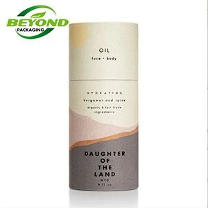 Packaging Paper Gift Carton Light Tube Small Hat Cardboard Kraft Rigid Cardboard Perfume Template Cylinder Round Box
