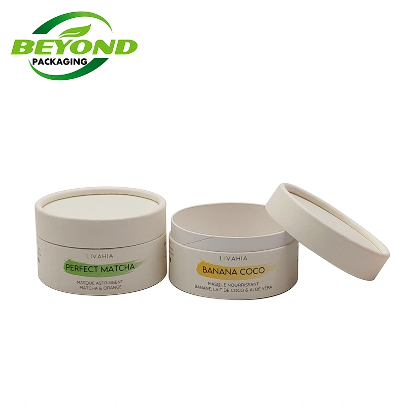Biodegradable Kraft Cardboard Empty Eco Friendly Aluminum Inside Round Cylinder Circle Tube For Soap Packaging
