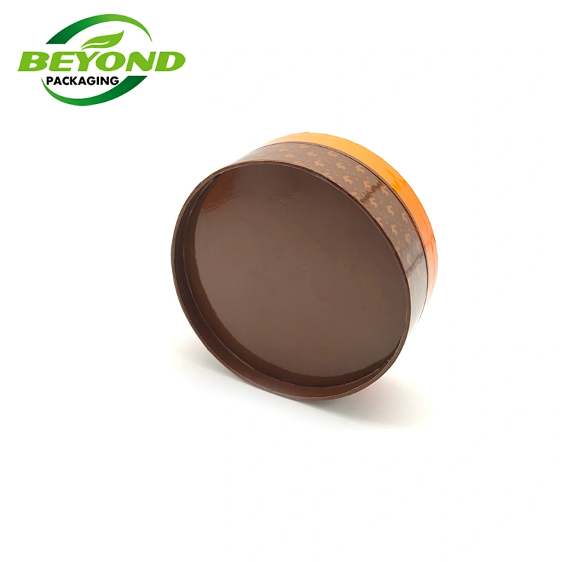 Eco Friendly Container Black PET Food Grade Circle Candy Box Paper Packaging Boxes For Chocolate